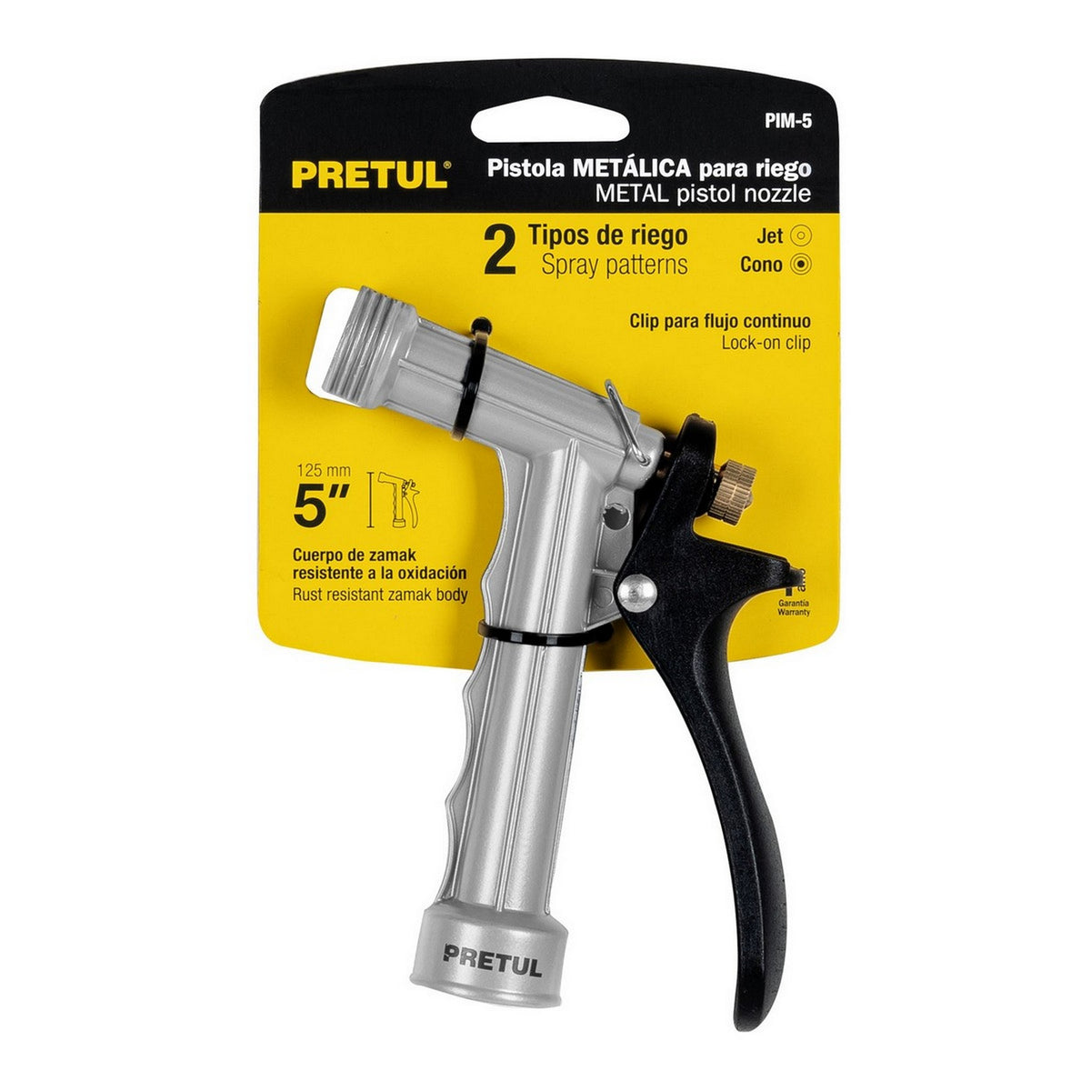 PISTOLA METALICA RIEGO DE 5"