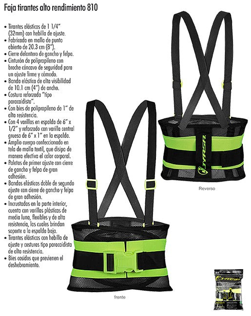 FAJA TIRANTES 810 CHICO ALTO RENDIMIENTO