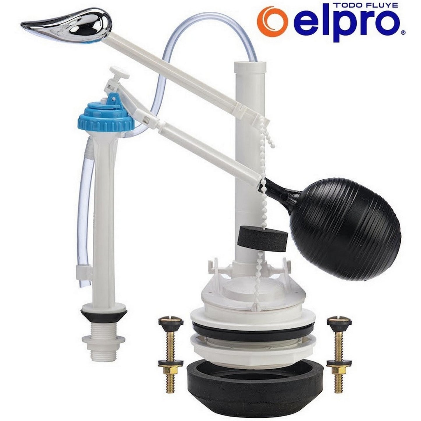 HERRAJE DE PLASTICO P/W.C. C/SAPO DE 3"