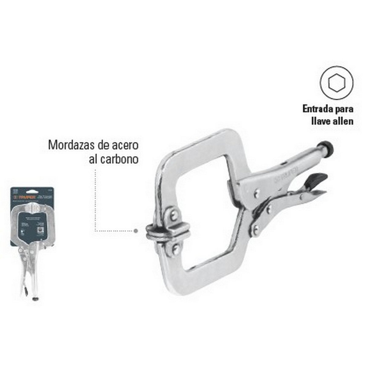 PINZA DE PRESION TIPO "C" AJUSTABLE 6"