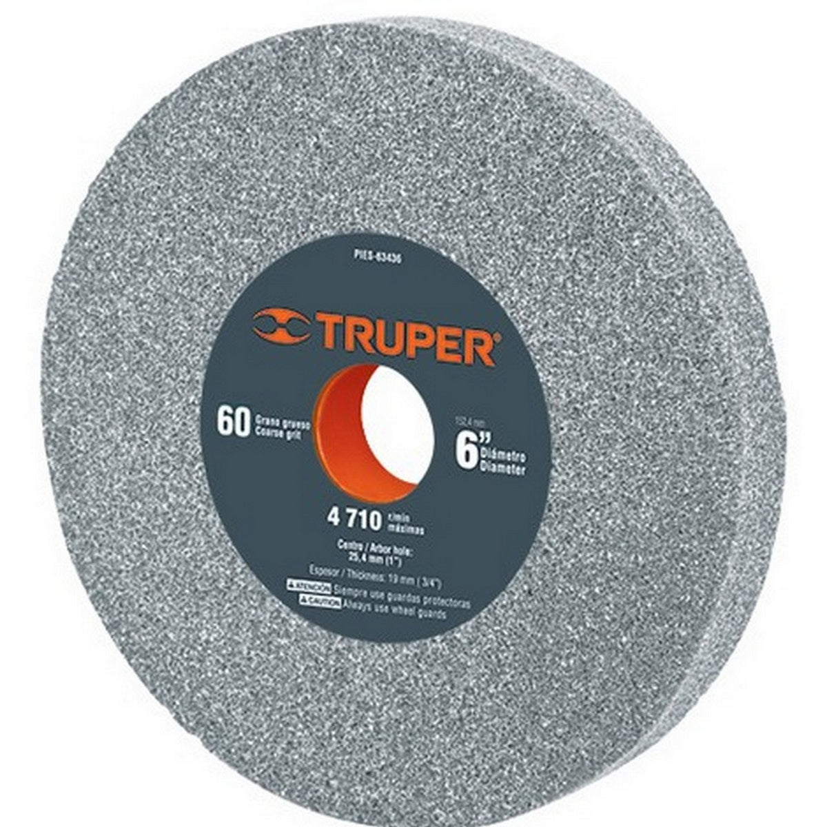 RUEDA ABRASIVA PARA ESMERIL 6"x3/4" G36