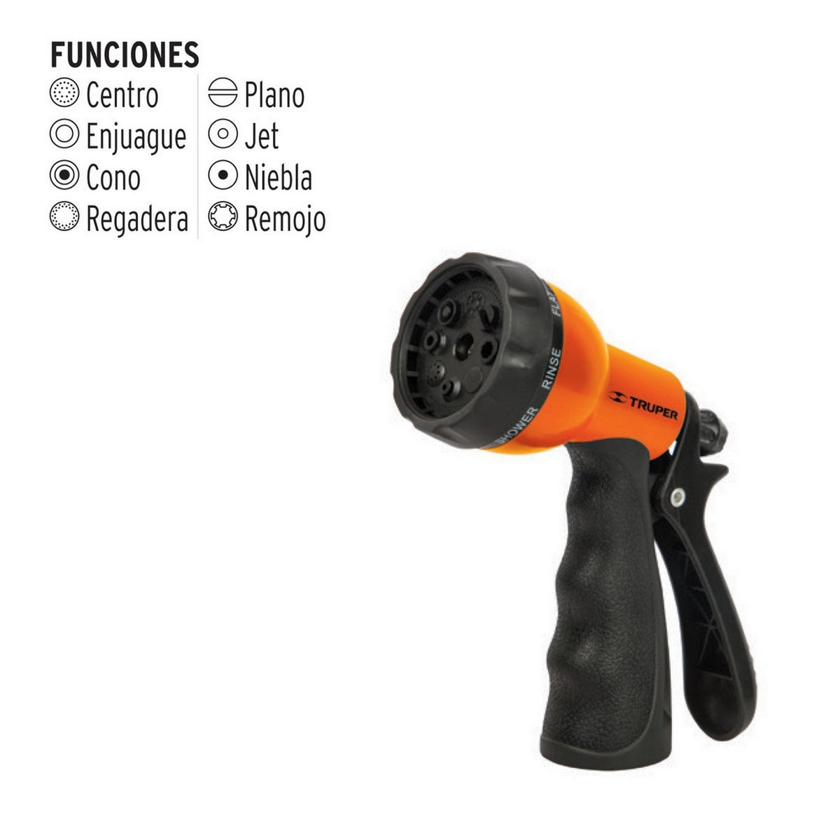 PISTOLA PARA RIEGO 9 FUNCIONES
