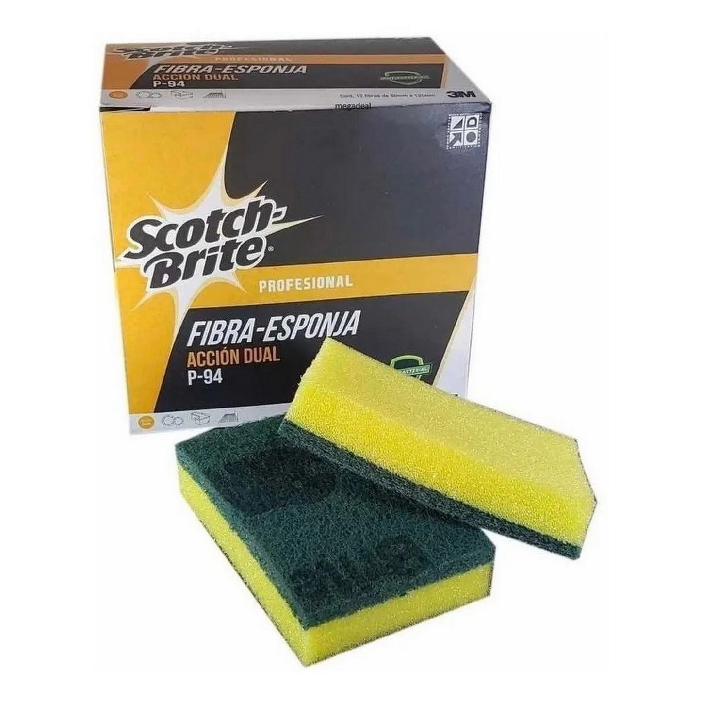 FIBRA CON ESPONJA 120 x 80 mm