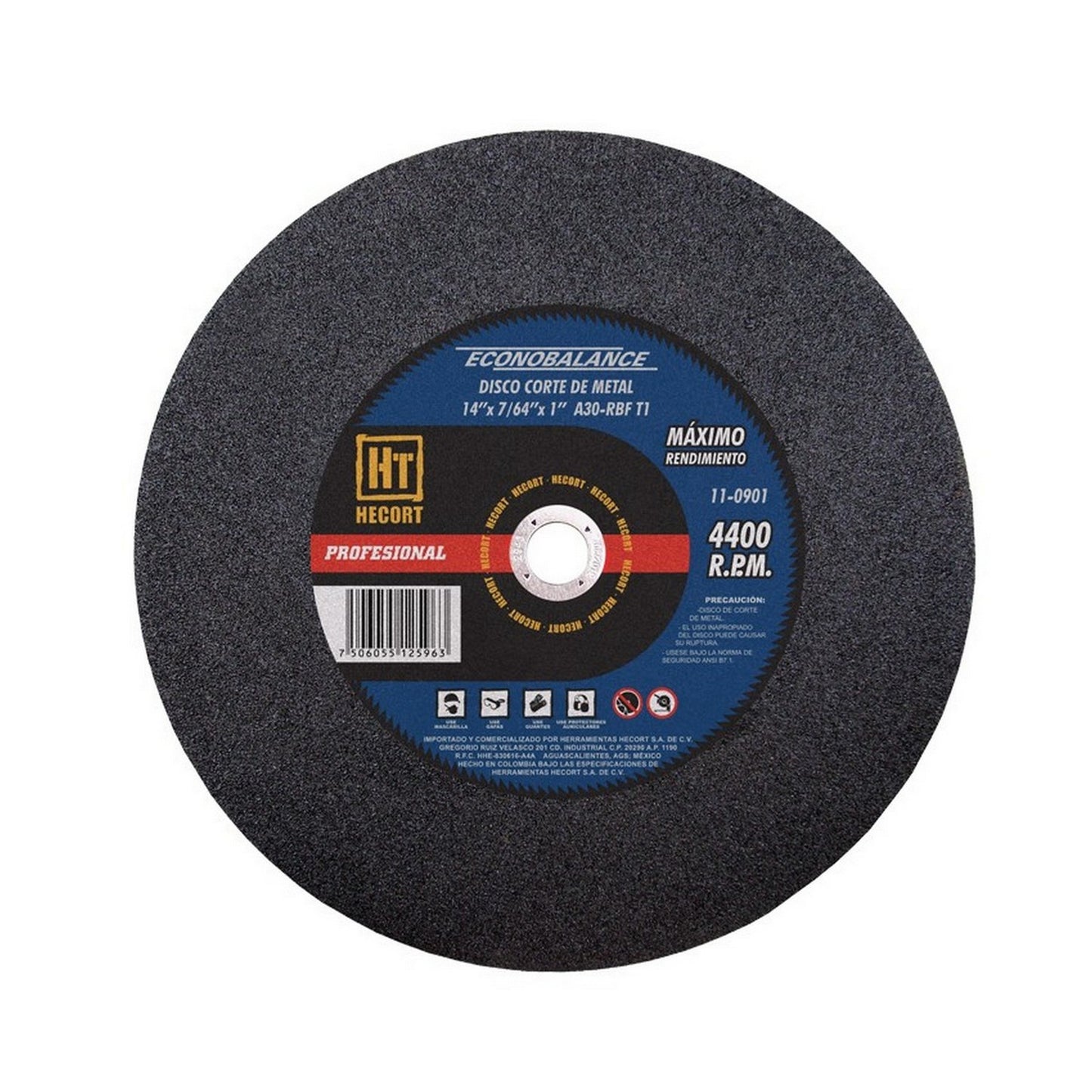DISCO PARA CORTE DE METAL 14"x 7/64"x 1"
