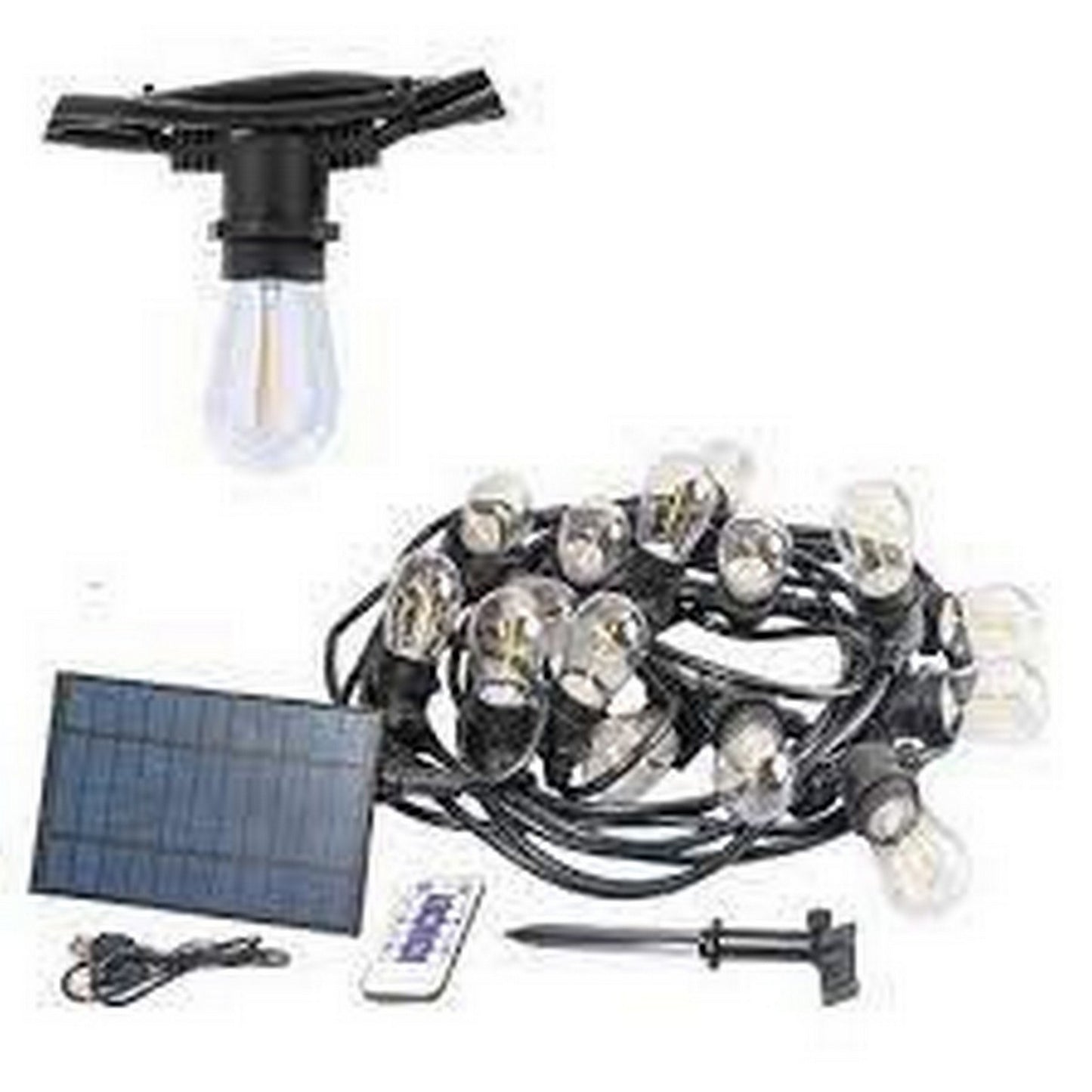 LAMPARA SOLAR SERIE LUCES 15 PZ LED 7.5W