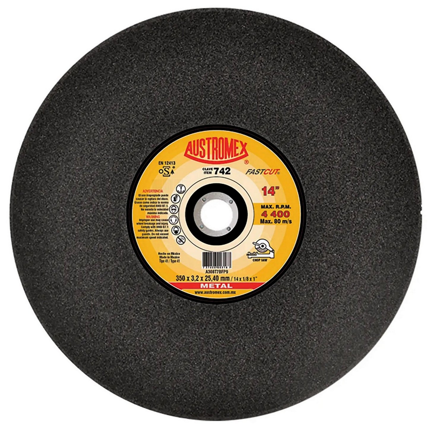 DISCO CORTE METAL 10" 742