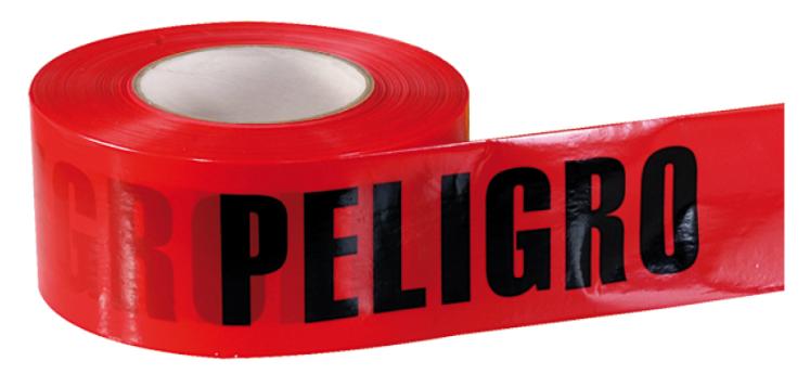 CINTA BARRICADA "PELIGRO" 300 m x 3"