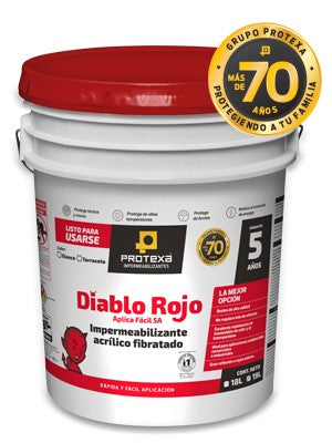 IMPER. DIABLO ROJO ACRILICO 5A ROJO 18 L
