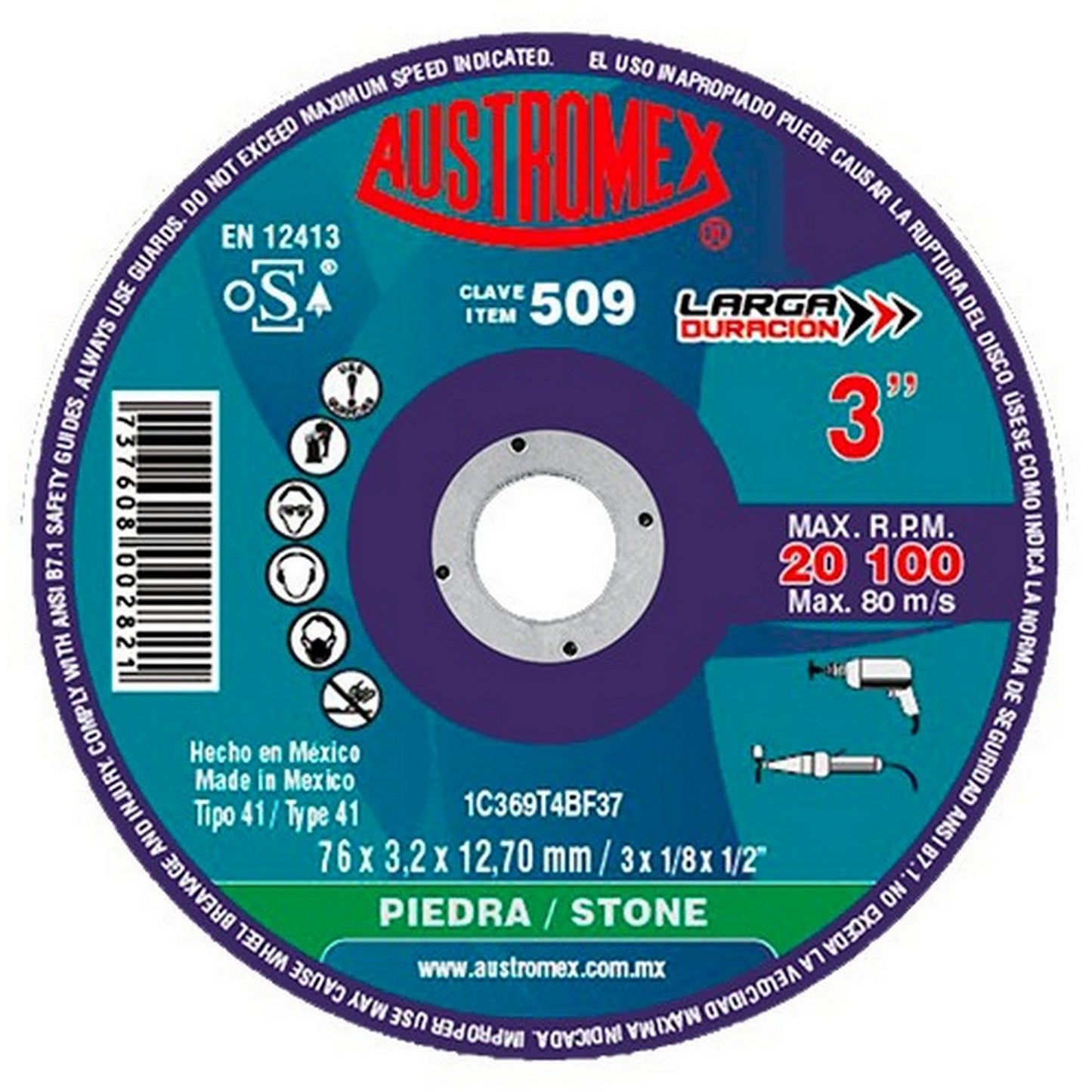 DISCO CORTE CONCRETO 3" # 509