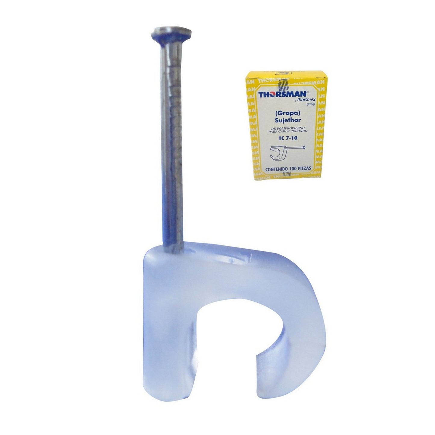 GRAPA PARA CABLE REDONDO TC 7-10 100 pz