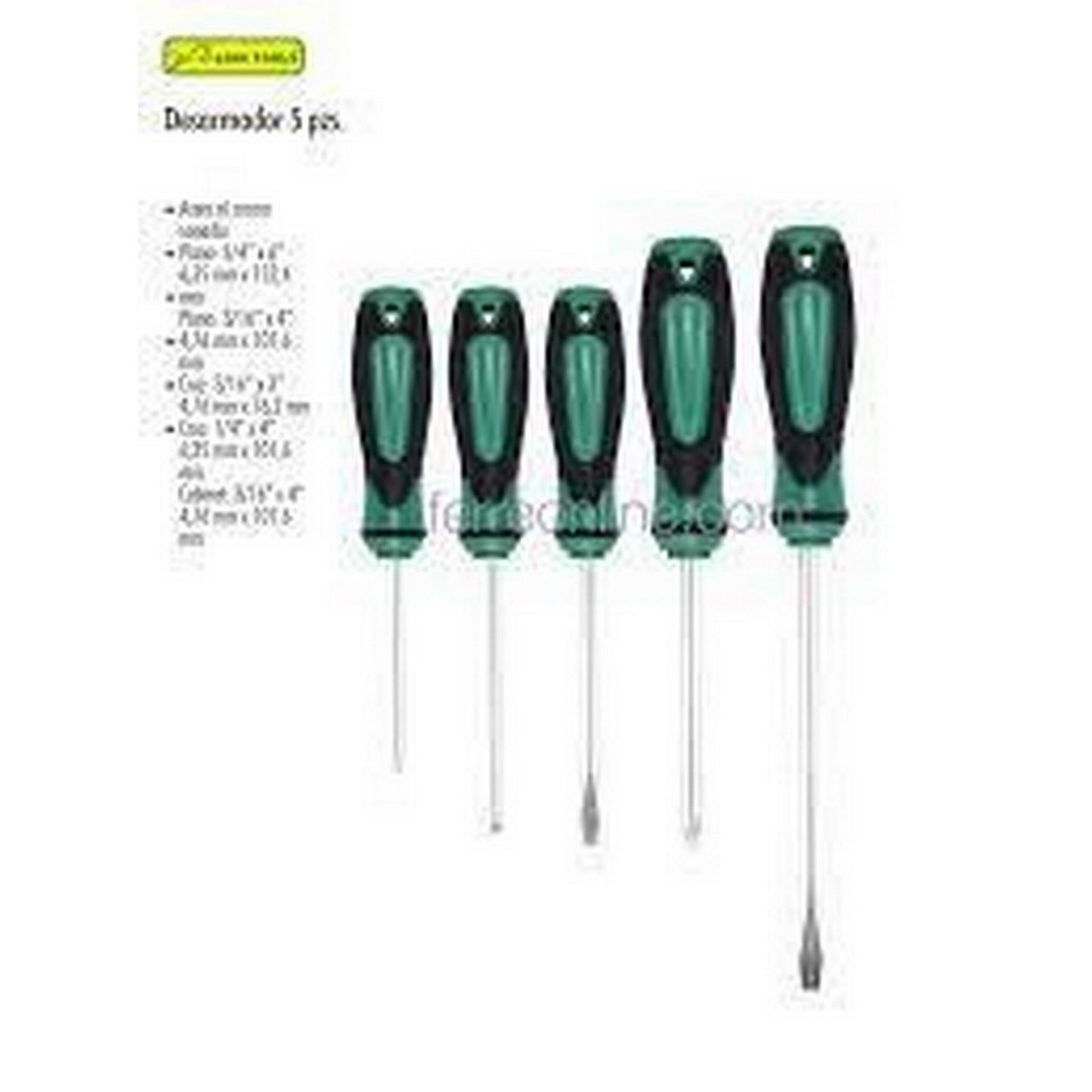 JGO DE 5 DESARMADORES MGO CONFORT GRIP