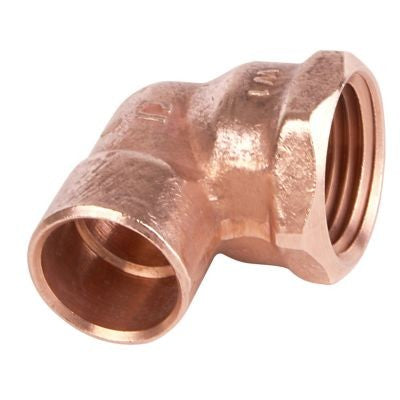 CODO COBRE ROSCA INTERIOR 1" x 90°