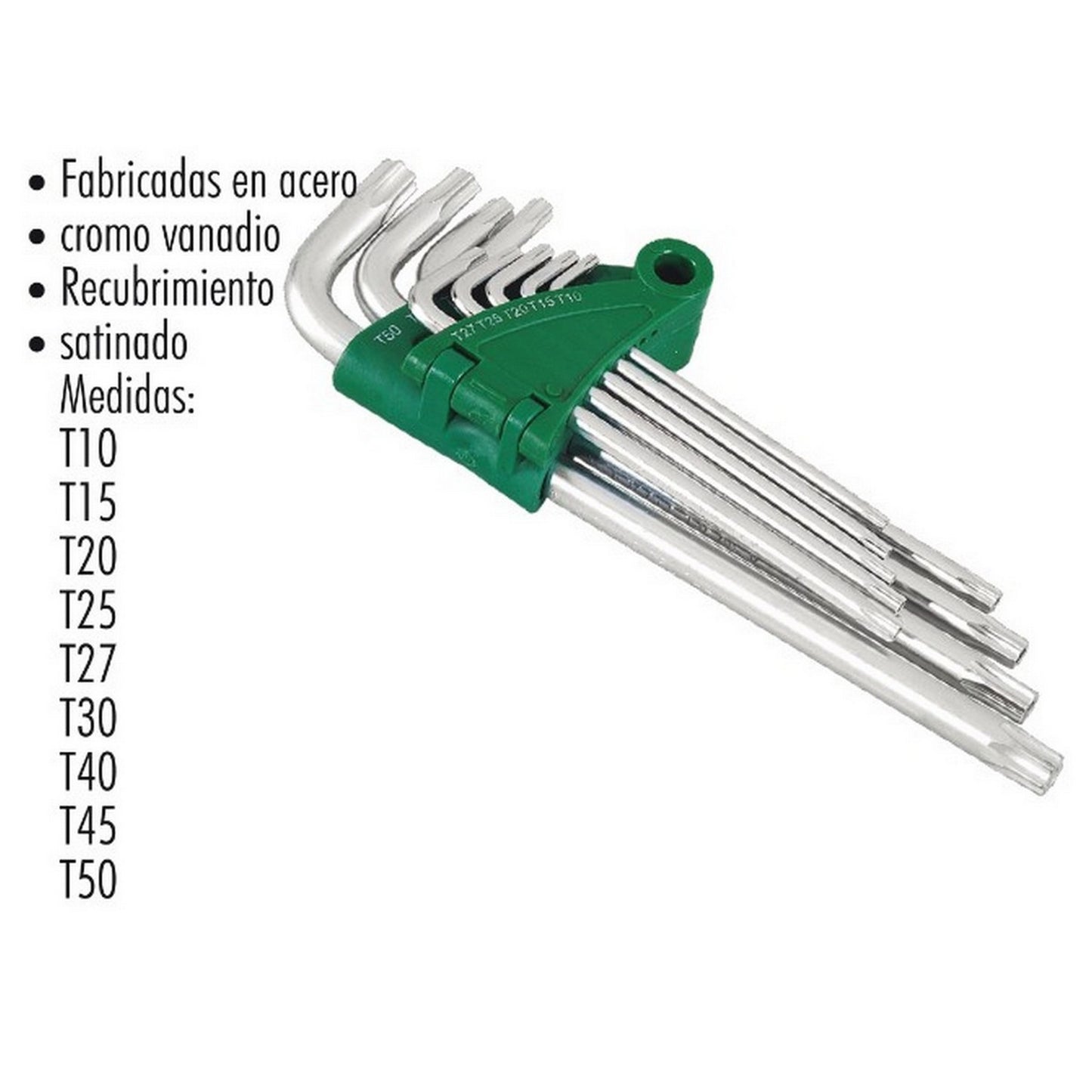 JGO LLAVE TAMPER TIPO TORX 9 pz