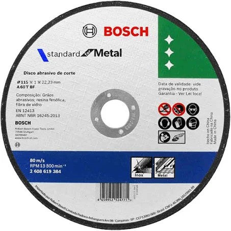 DISCO CORTE METAL 4-1/2" X 1 MM X 7/8"