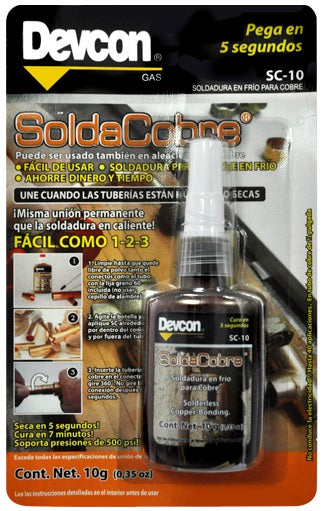 SOLDADURA EN FRIO PARA COBRE 10 ml