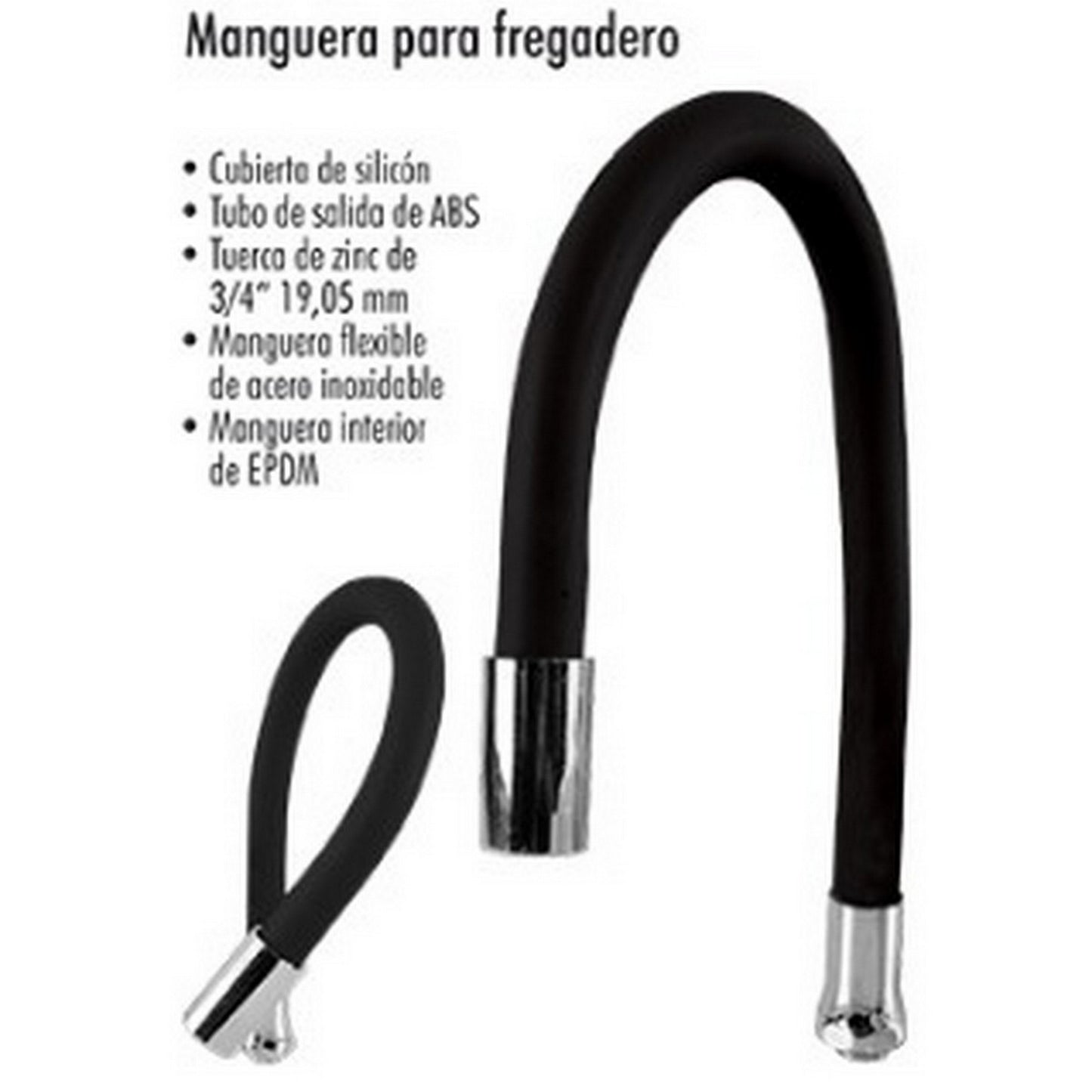 CUELLO PARA FREGADERO SILICON 50 CM FLEX