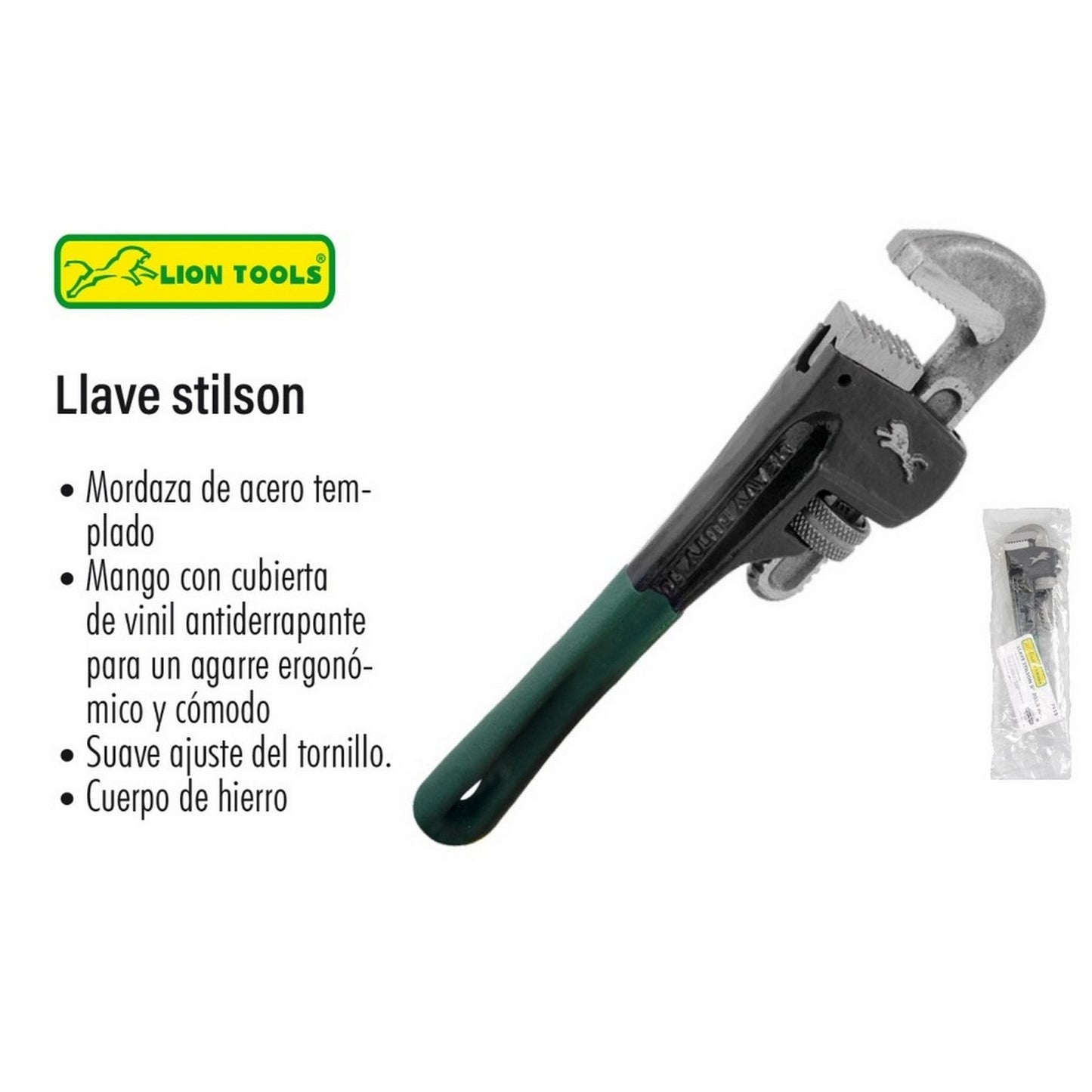 LLAVE STILSON 8" FORRO VINIL