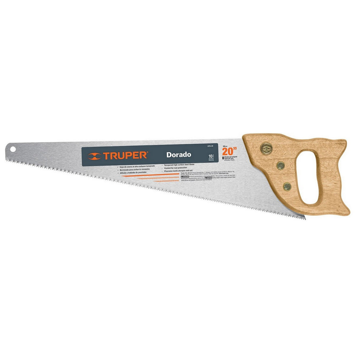 SERRUCHO DE 20" MANGO MADERA DORADO