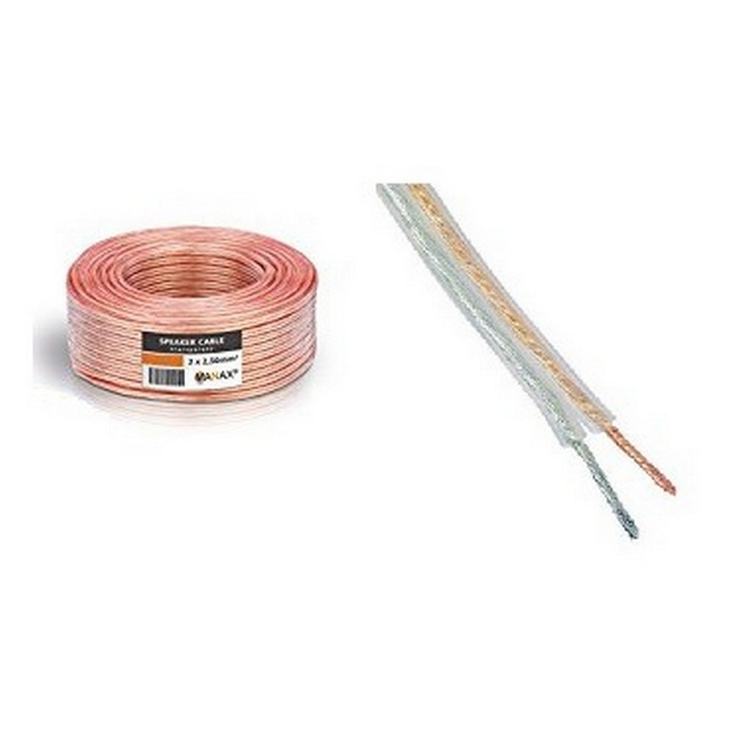 CABLE PARA BOCINA TRANSPARE CAL. 18 100m