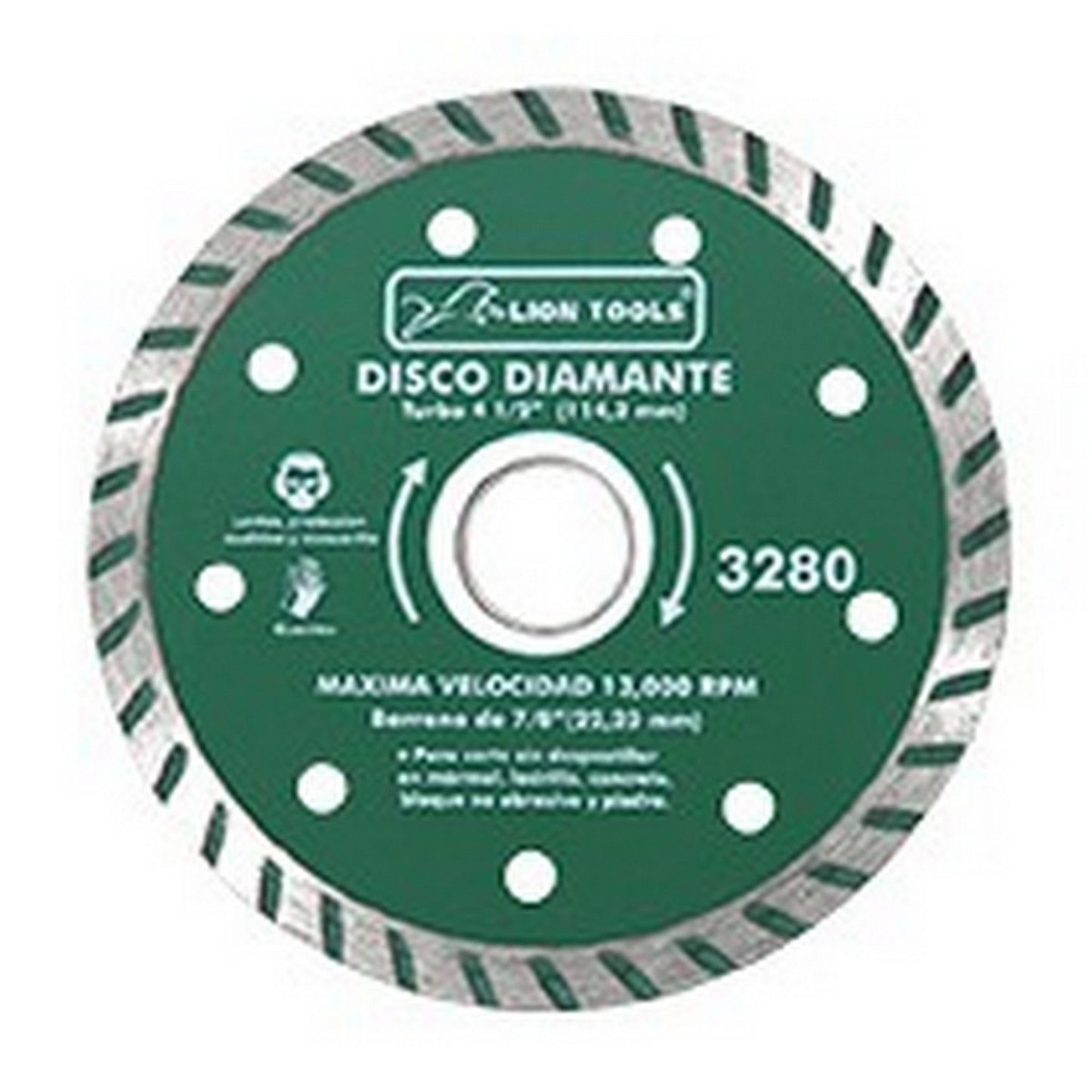 DISCO DE DIAMANTE DE 4-1/2" RIN TURBO
