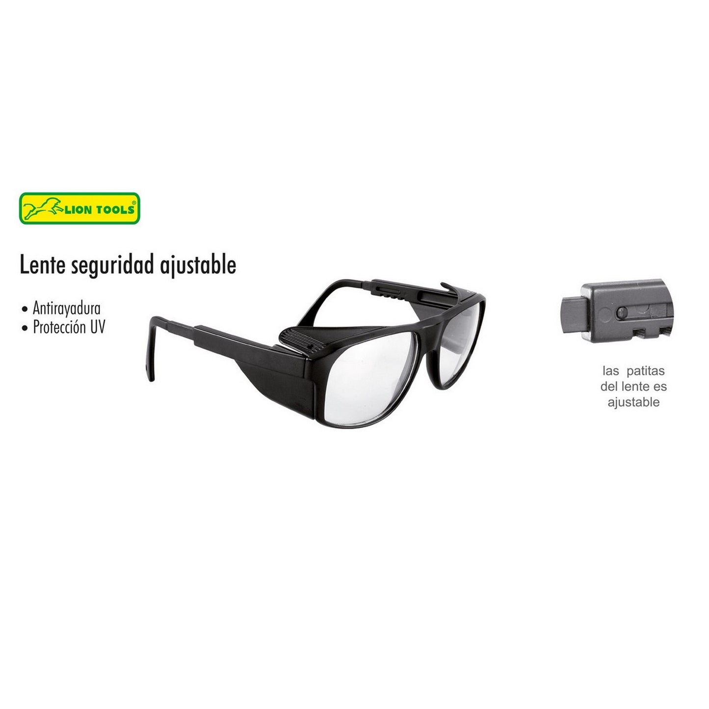 LENTE DE SEGURIDAD AJUSTABLE NEGRO
