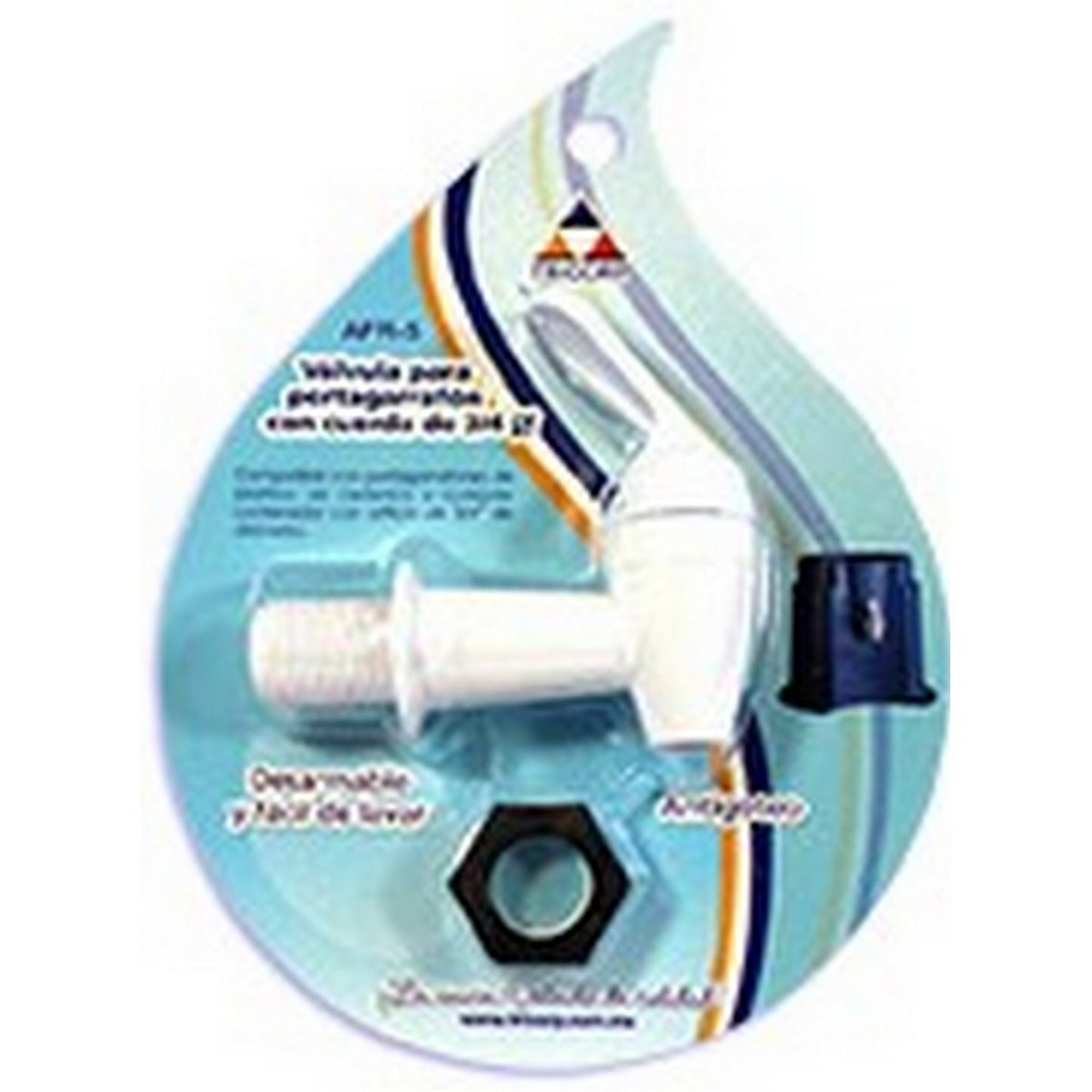 LLAVE PORTA GARRAFON BLANCA 3/4"
