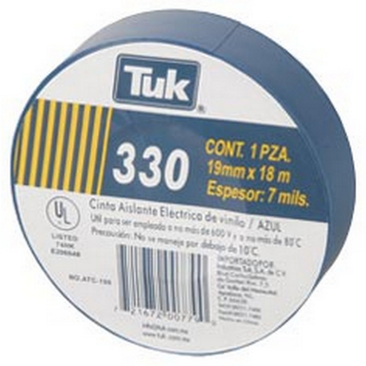 CINTA AISLAR AZUL #330 19 mm x 18 m