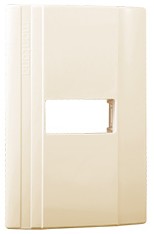 PLACA DE PLASTICO DE 1 VENTANA