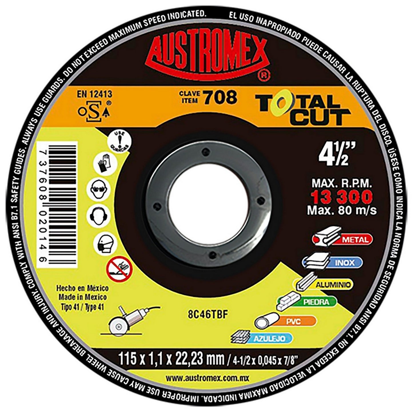DISCO MULTIUSOS 4-1/2" #708