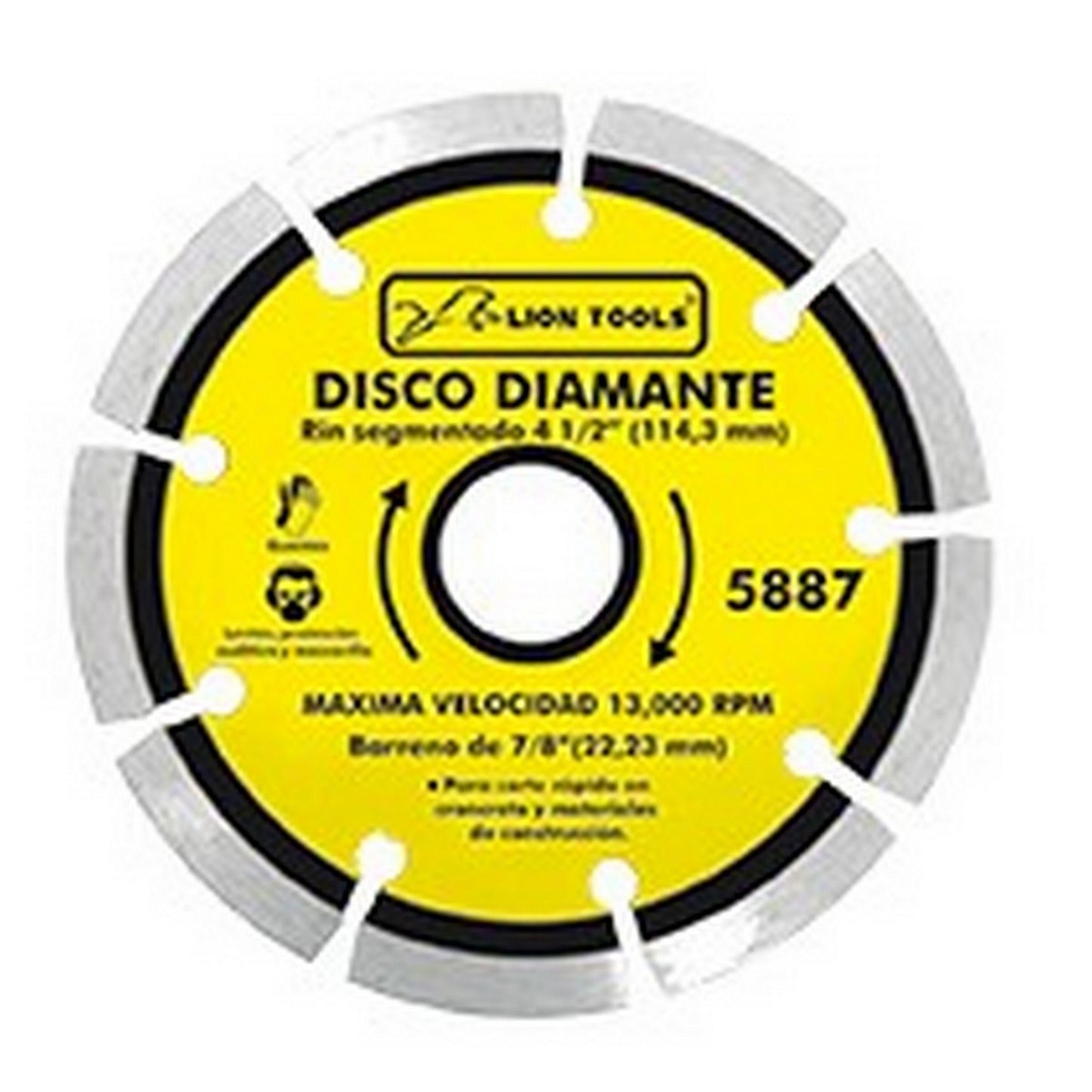 DISCO DIAMANTE SEGMENTADO 4-1/2"