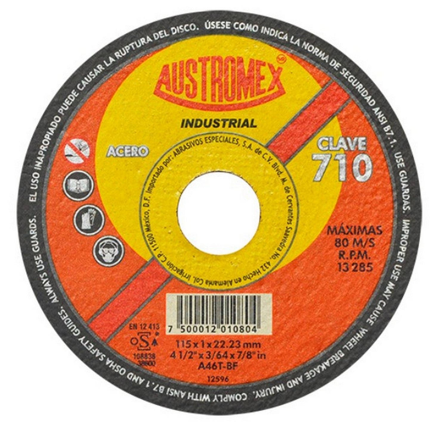 DISCO METAL 4-1/2" EXTRA DELGADO #710