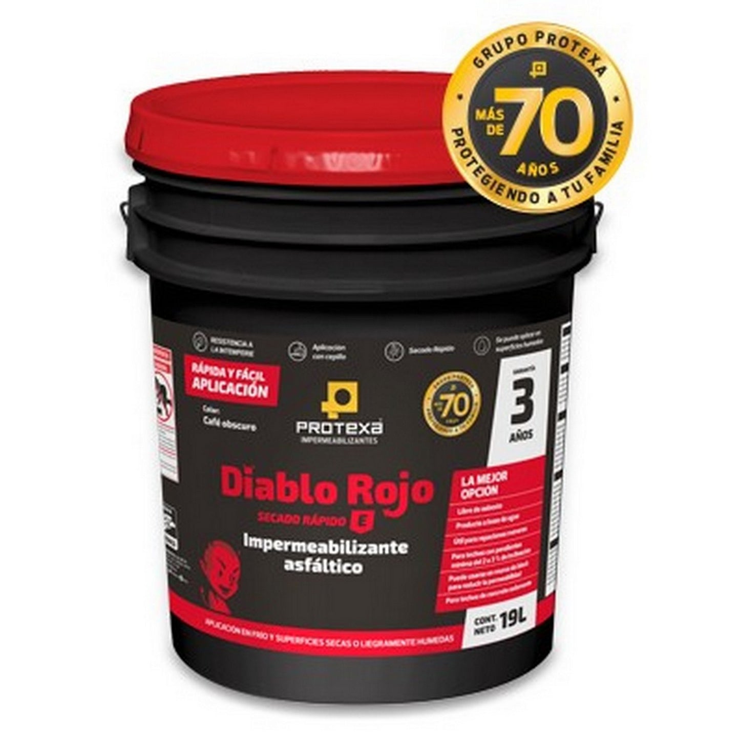 IMPERMEABILIZANTE DIABLO ROJO "E" 19 L