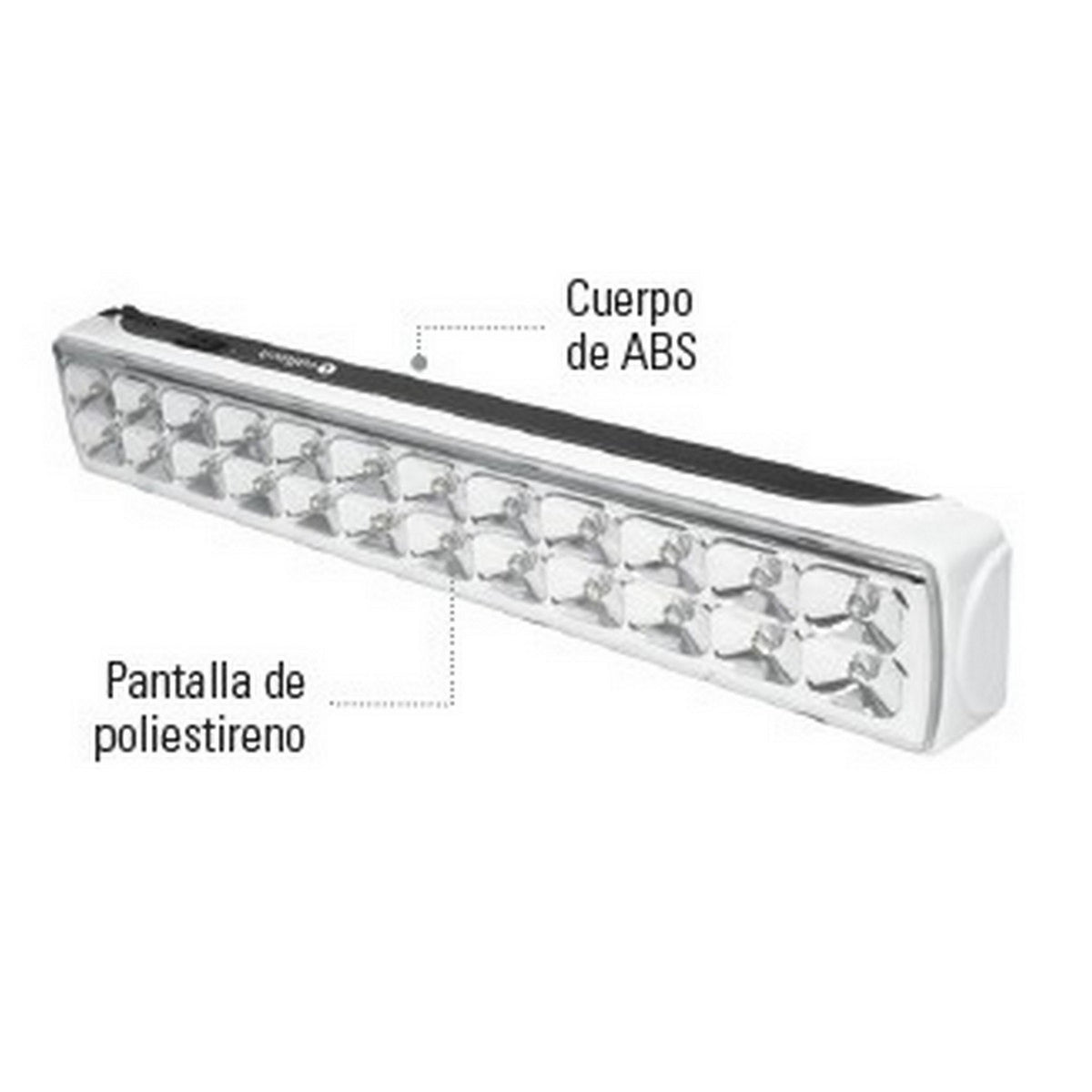 LAMPARA DE EMERGENCIA 300 lum. 100 leds