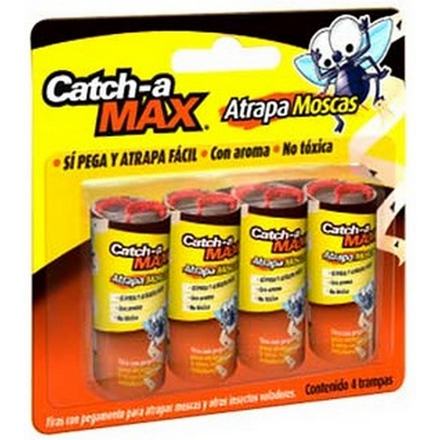 PEGA MOSCAS CON 4 ROLLOS