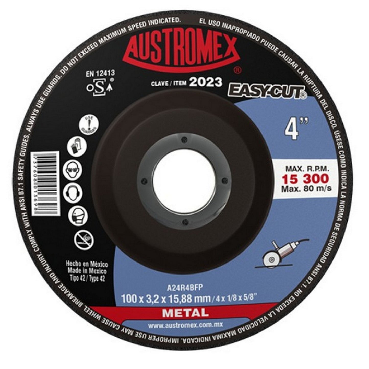 DISCO 4" CORTE METAL EASY-CUT #2023