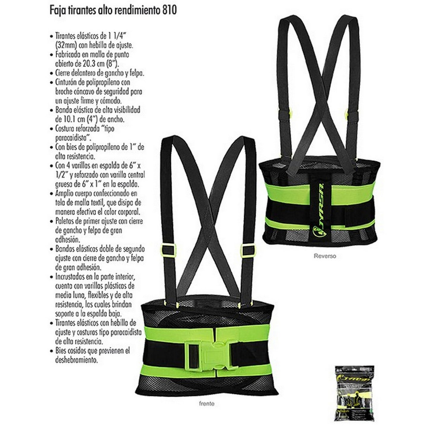FAJA TIRANTES 810 GRANDE ALTO RENDIMIENT