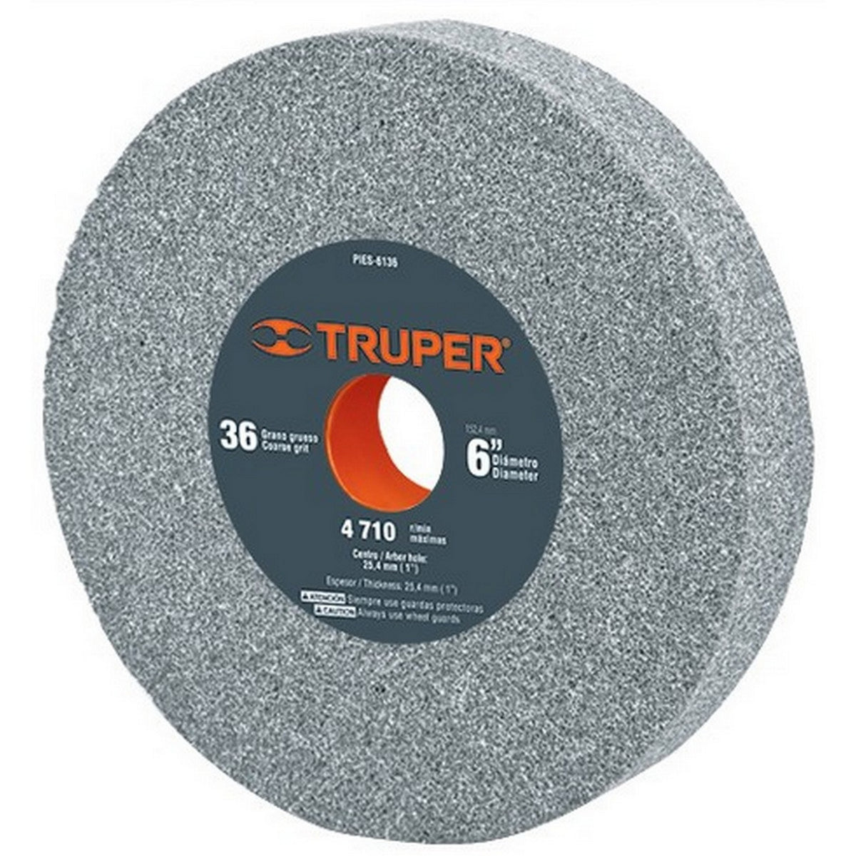RUEDA ABRASIVA P/ESMERIL 6"x1" G.36