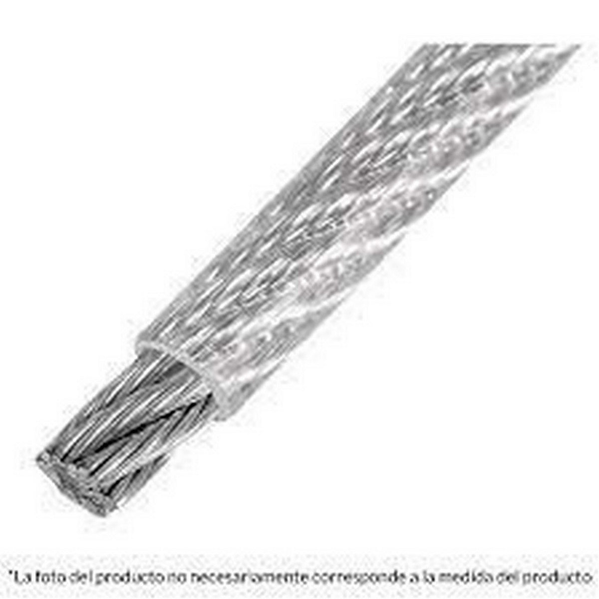 MT CABLE DE ACERO 3/16" CON PVC 7 X 19