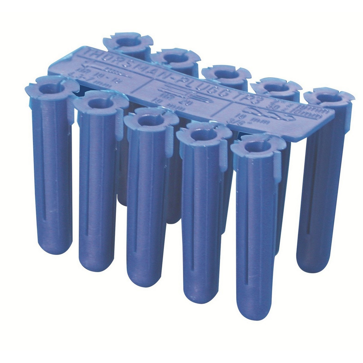 TAQUETE DE PLASTICO AZUL 3/8" CON 100 pz
