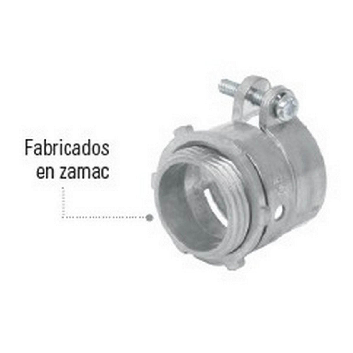 CONECTOR PARA TUBO ZAPA 1" RECTO
