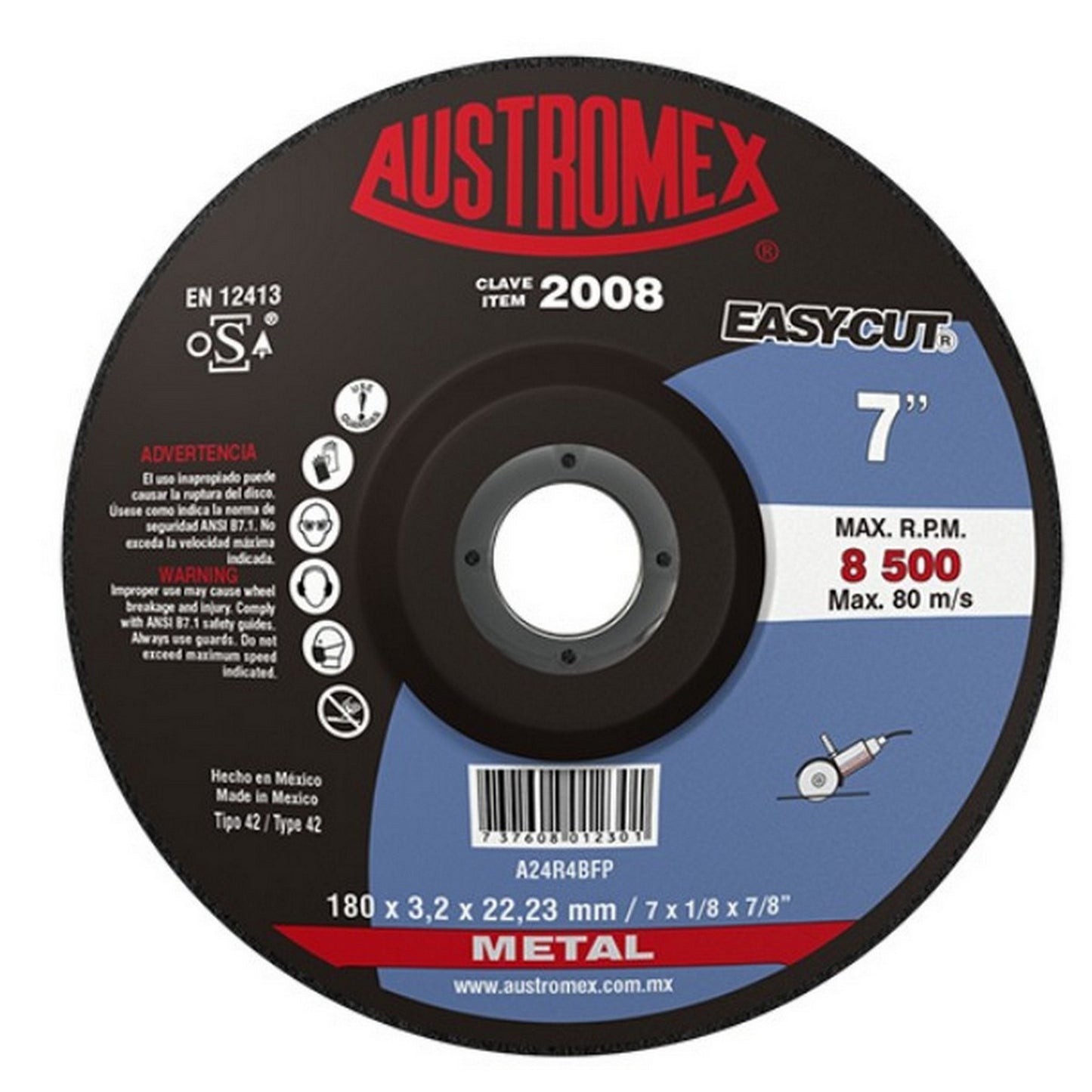 DISCO CORTE METAL 7" 2008