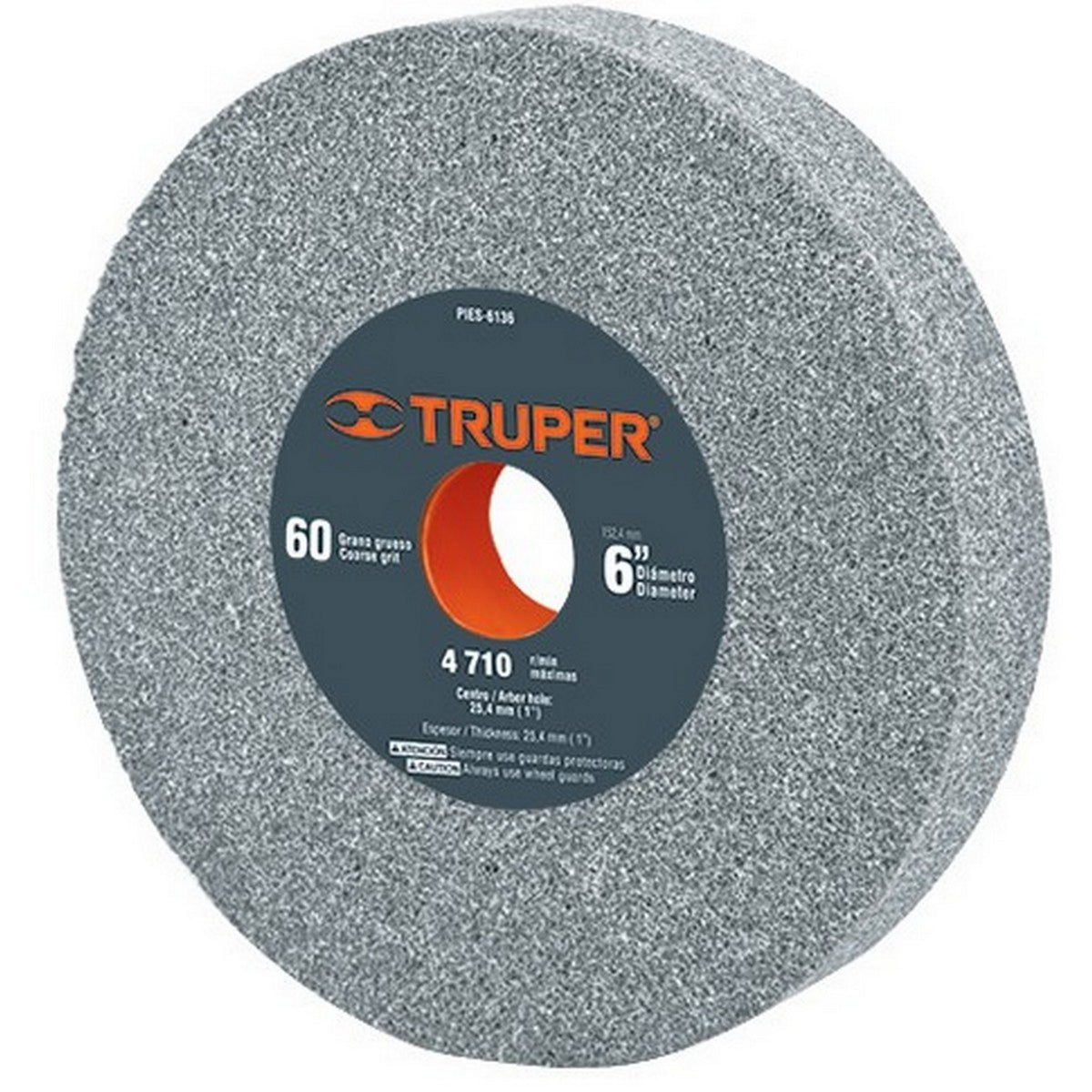 RUEDA ABRASIVA P/ESMERIL 6"x1" G.60