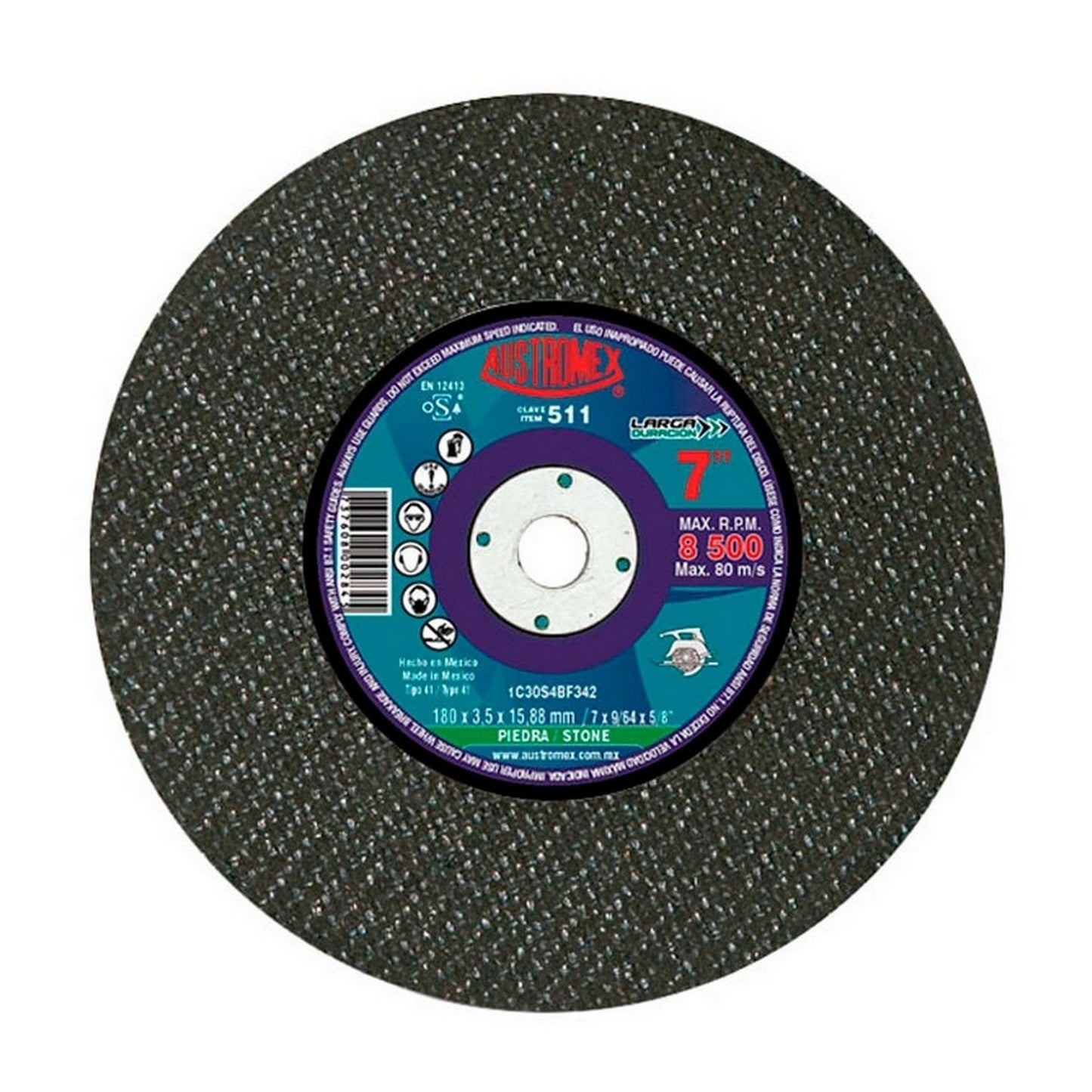 DISCO CORTE PIEDRA 7" 511