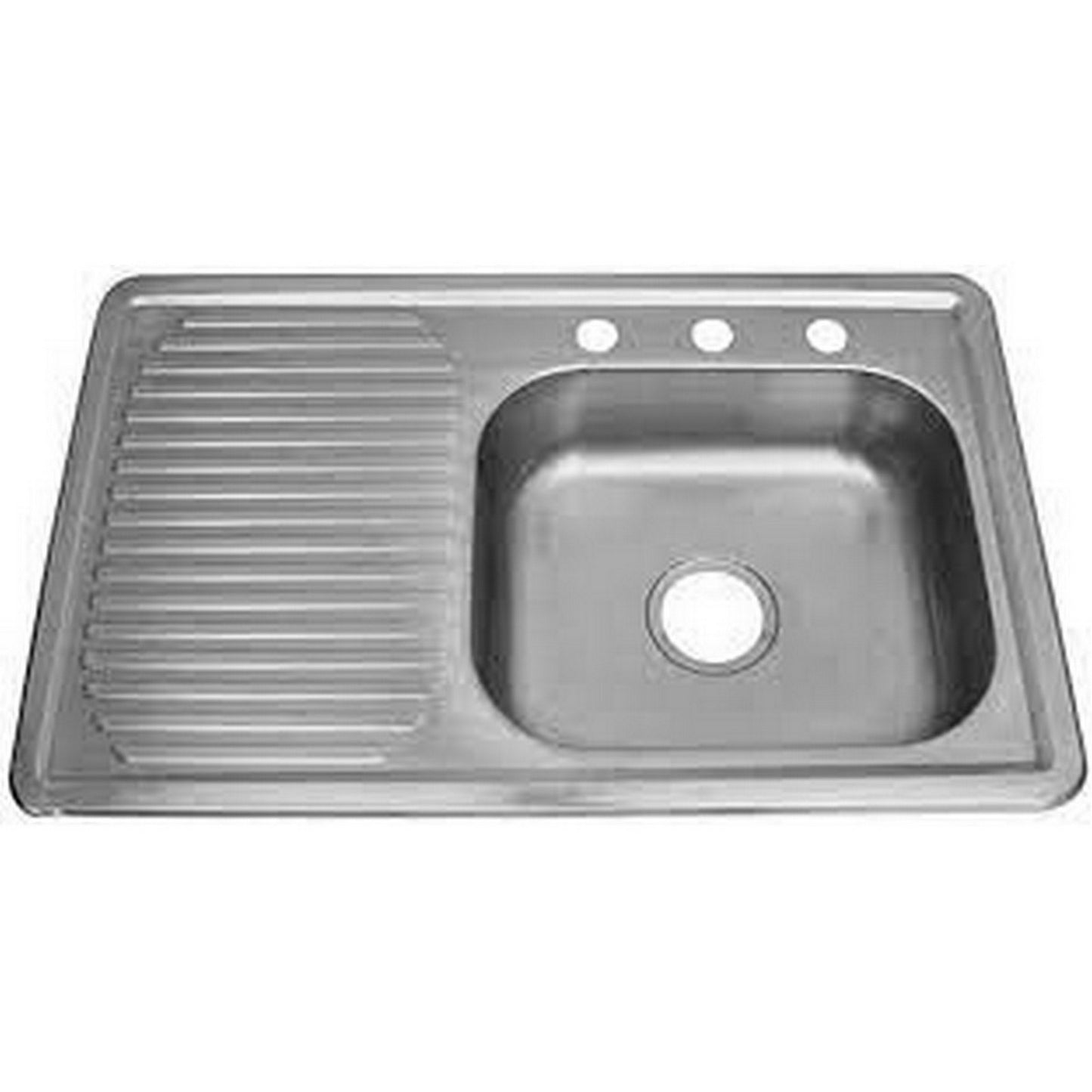 TARJA ACERO INOX ESCURRIDOR IZQ. 80x50cm