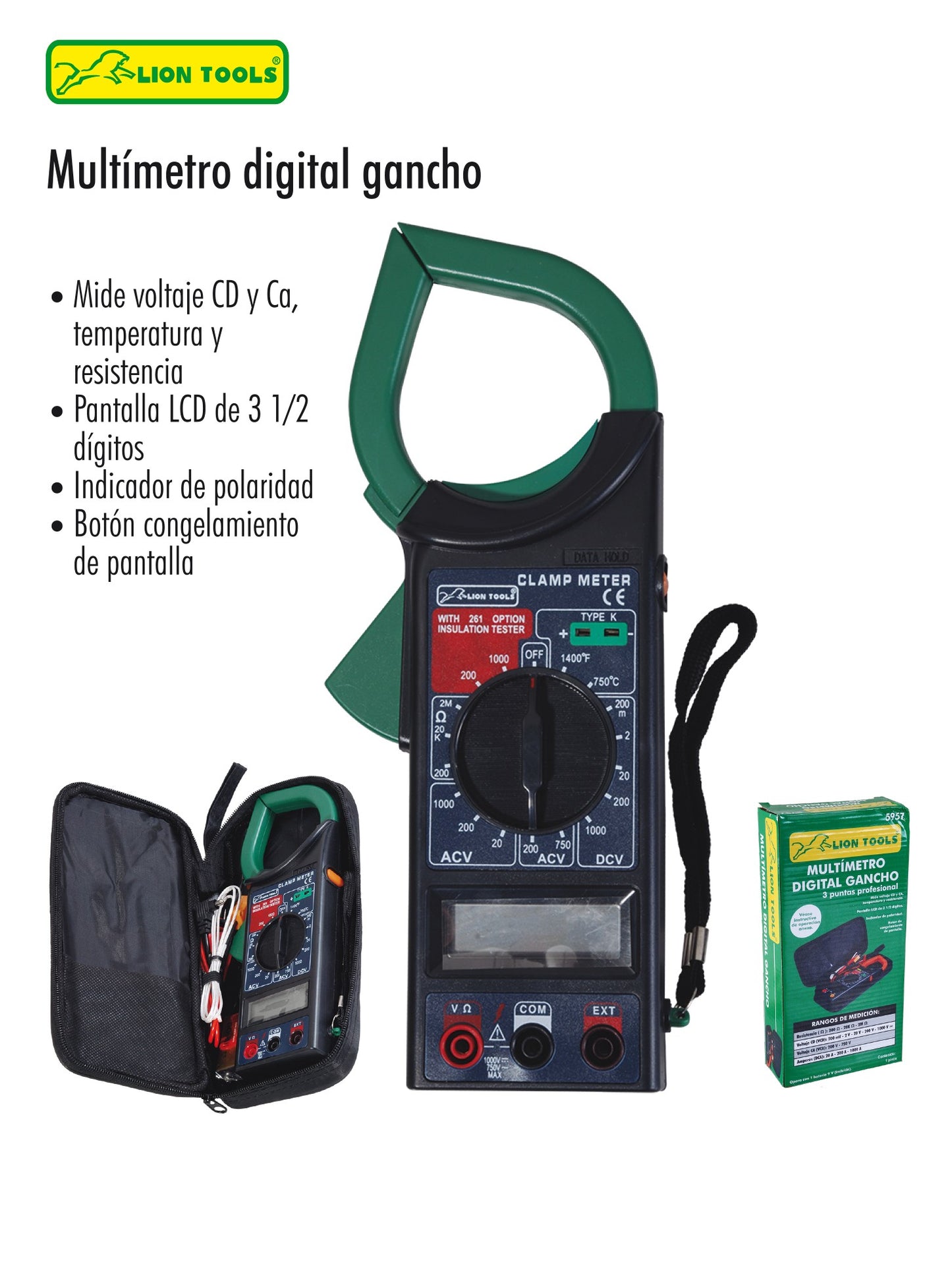 MULTIMETRO DIGITAL DE GANCHO