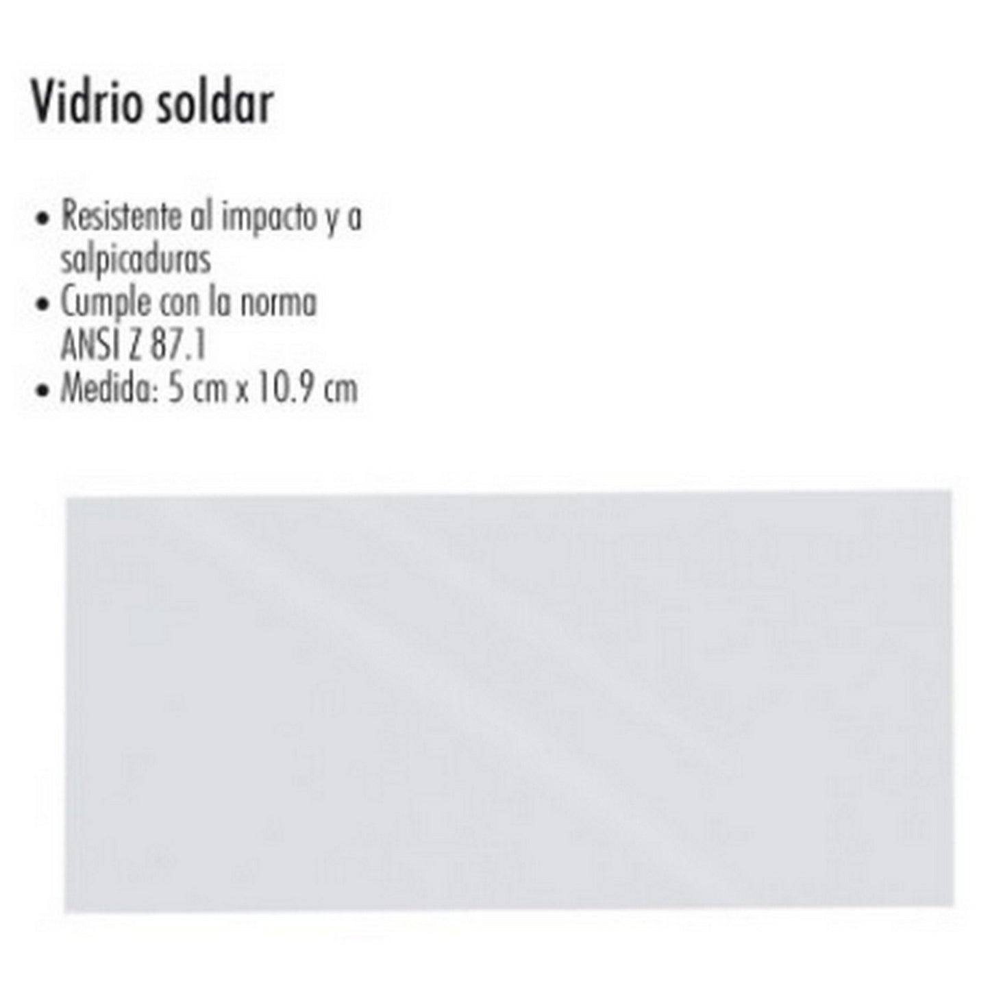 VIDRIO PARA SOLDAR CLARO