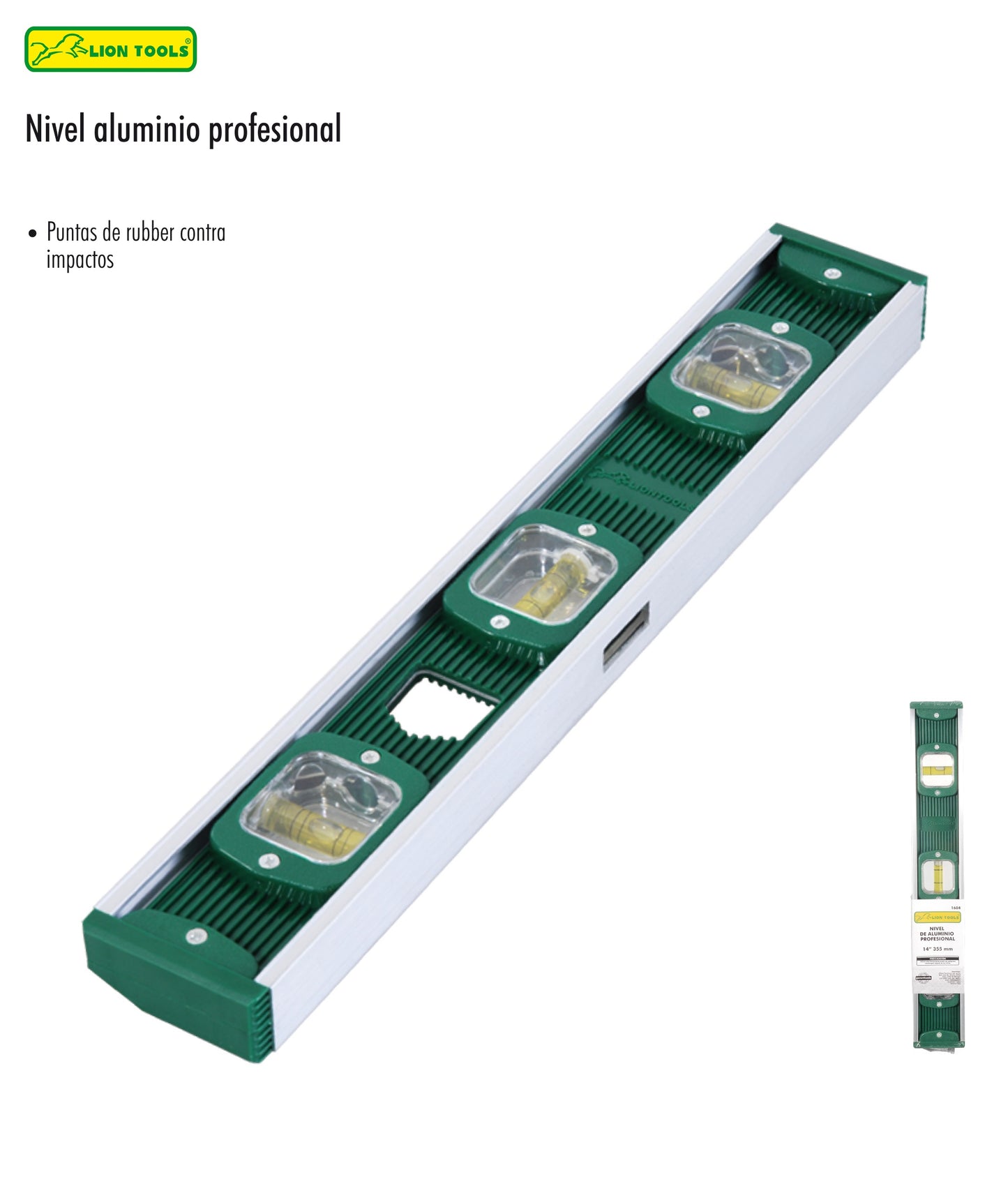 NIVEL ALUMINIO PROFESIONAL 36" 3 GOTAS