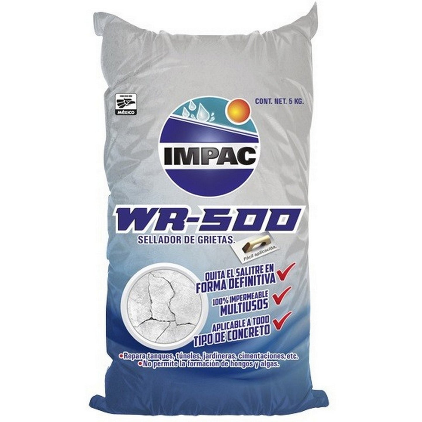 RESANACRETO WR 500 GRIS 5 kg