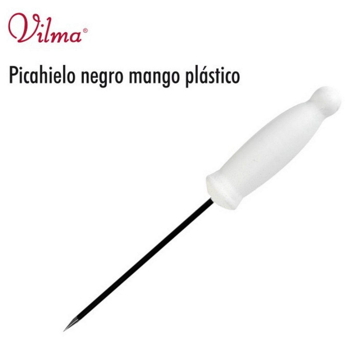 PICA HIELO MANGO DE PLASTICO BLANCO