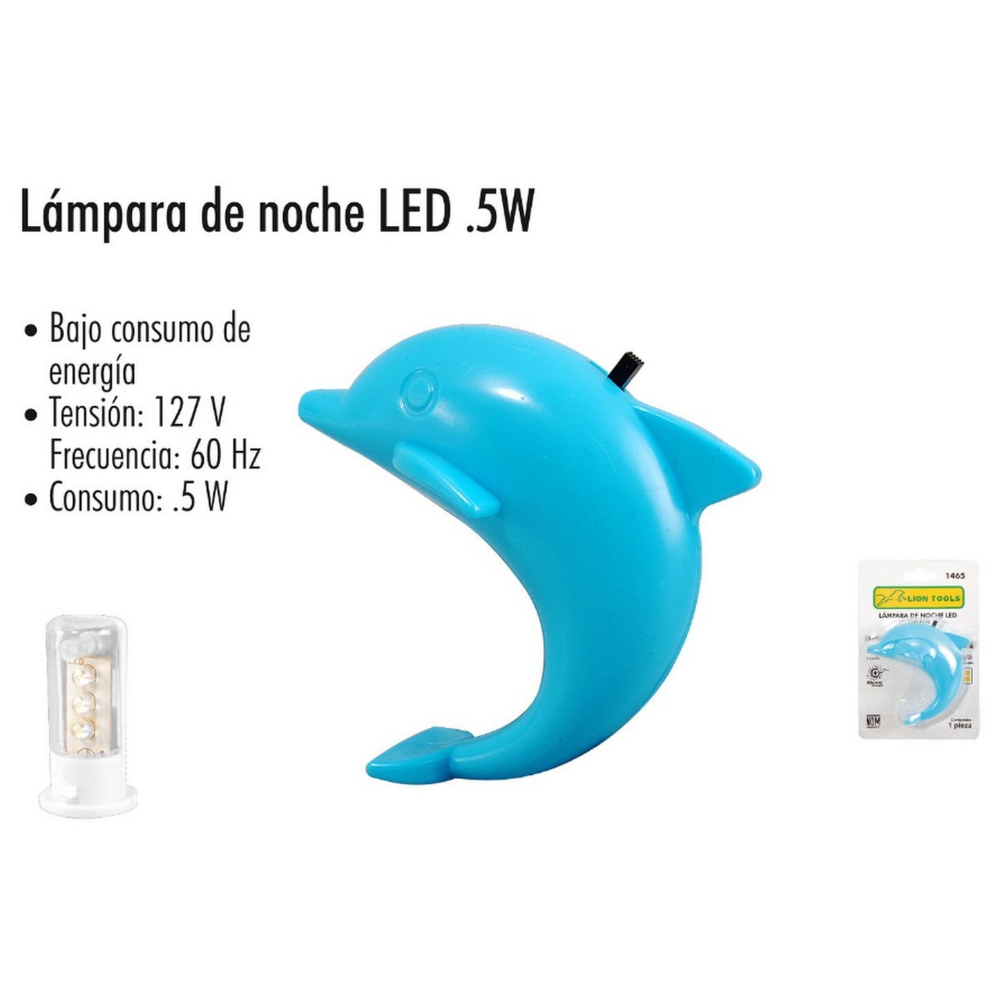 LAMPARA DE NOCHE LED.5 DELFIN